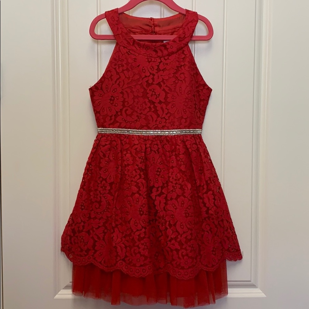 Rare Editions Red Girls Dress